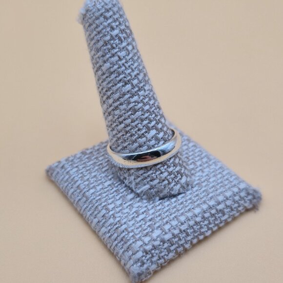 Size 12 Sterling Silver Unisex Large Simple Band Ring A5314 - Picture 2 of 8